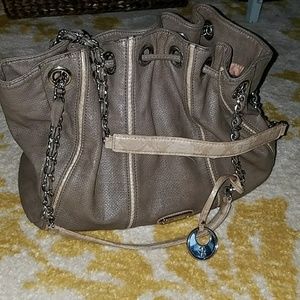 Jennifer Lopez satchel bag with chain link straps